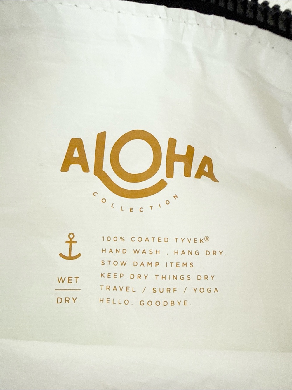 ALOHA Collection Teal, White & Gold Sunrise Zip Pouch Set - Picture 2 of 2